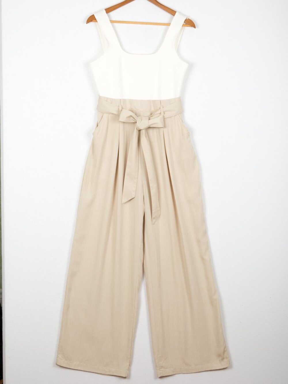 NWT Bustle & Brown Colorblock Wide-Leg Jumpsuit - Size L